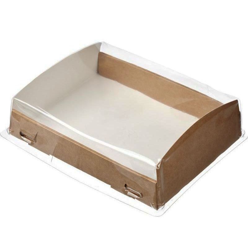 Коробка Eco Opbox 1000 c белой ламинацией с прозрачной крышкой
