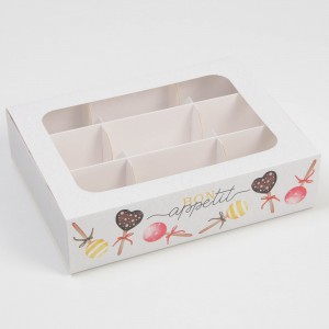 Коробка для 6 кейкпопсов Bon Appetit (15,2*20*5 см)