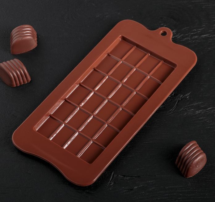 Форма силиконовая "Классика" для плитки шоколада (154*77*9 мм)