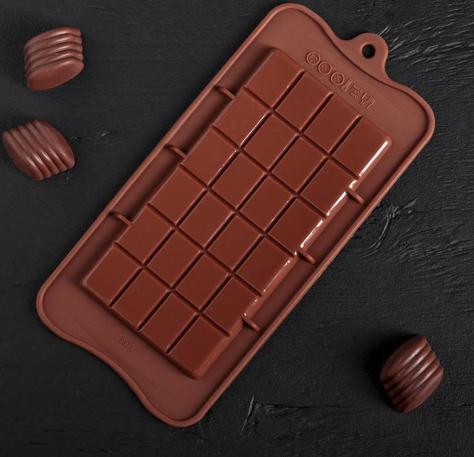 Форма силиконовая "Классика" для плитки шоколада (154*77*9 мм)