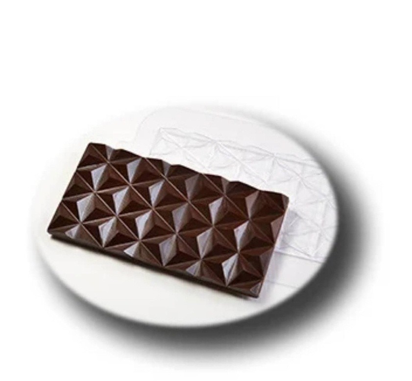Форма-молд пластик Шоколадная плитка Пирамидка