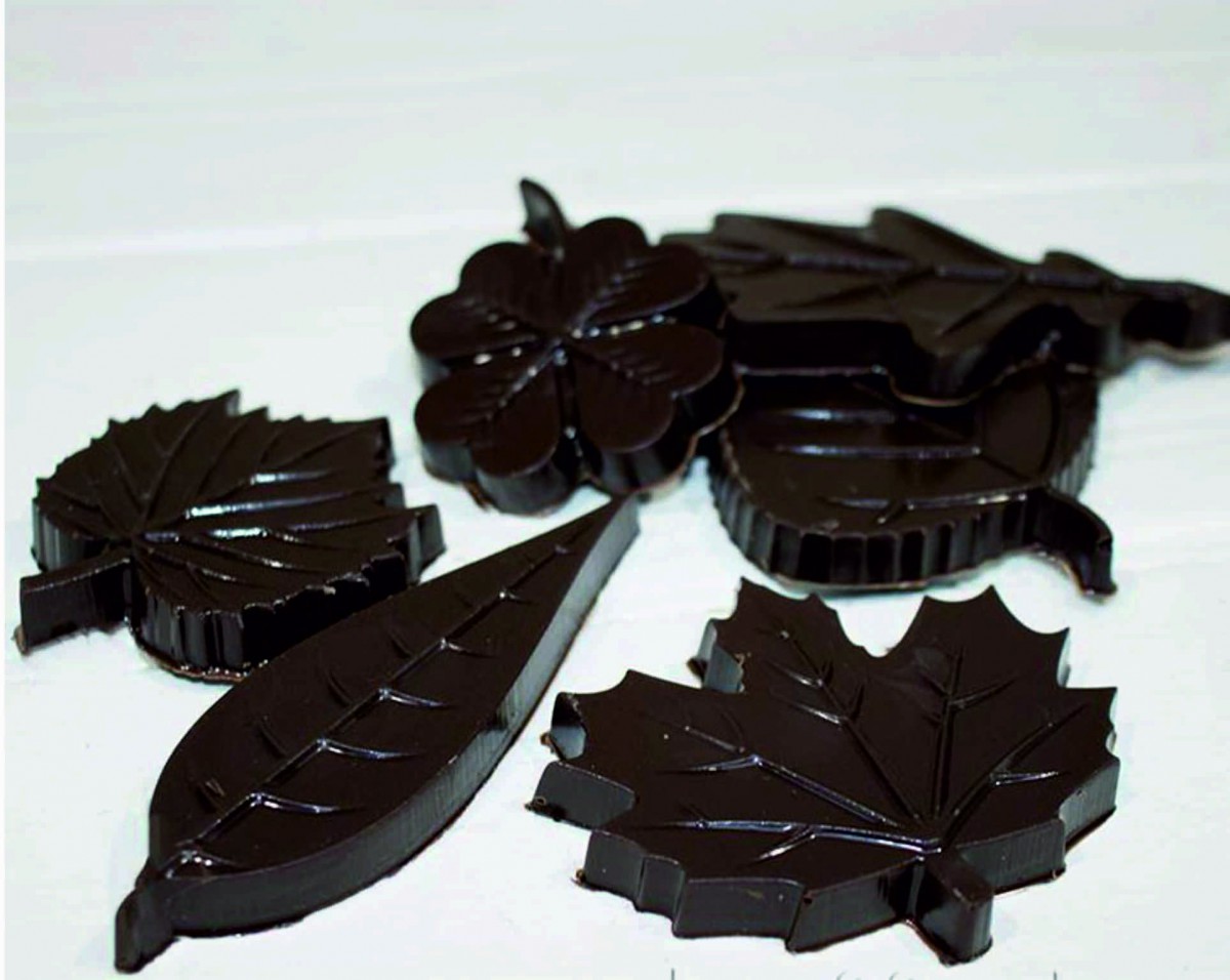 Форма пластиковая для шоколада "Осенние листья" (6 фигур)