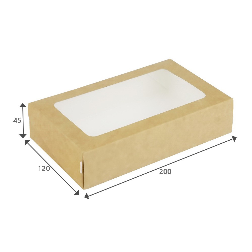 Коробка 20*12*4 см с окном (TABOX 1000)