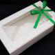 Коробка белая для зефира 28*16,5*5,5 см с окном 