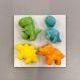 Набор из 4 фигурок "Динозаврики" из пищевой глазури разного цвета 