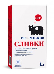 Сливки ProMilker ультрапастеризованные 33% (1000 мл)