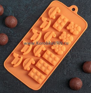 Молд силиконовый "Детские игрушки" для шоколада и карамели