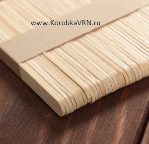 Палочки для мороженого прямые деревянные 11,5 см (набор 45-50 шт.)