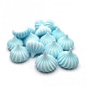 Сахарные фигурные Безе, голубые (диаметр 2,5 см, фас. 30 г)