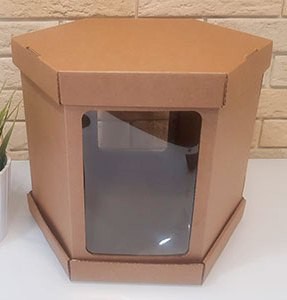 Коробка для торта "Грани" 20 см, высота 20 см