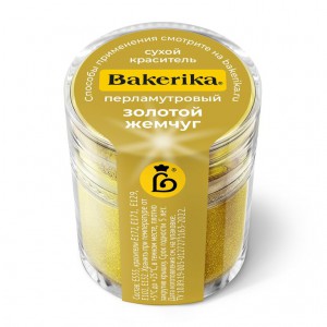 Краситель сухой перламутровый Bakerika «Золотой жемчуг» 4 гр