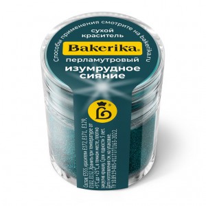 Краситель сухой перламутровый Bakerika «Изумрудное сияние» 4 гр