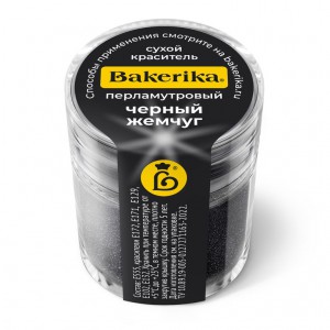 Краситель сухой перламутровый Bakerika «Черный жемчуг» 4 гр