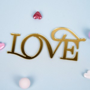 Украшение надпись для торта «Love» №2 (7,5*3,5 см)